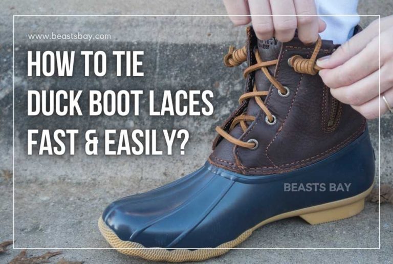How To Tie Duck Boot Laces Fast & Easily