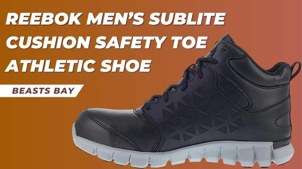 Reebok Men's Sublite Cushion Safety Toe Athletic Shoe