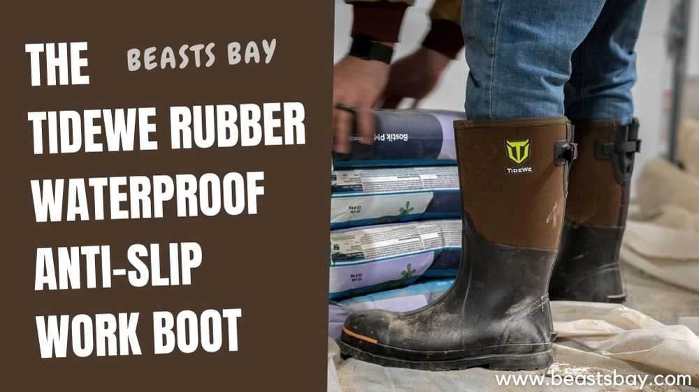The TIDEWE Rubber Waterproof Anti-Slip Work Boot 